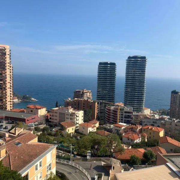 Studio vue mer proche monaco, hotel v destinaci Beausoleil