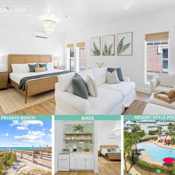Palmetto Place by Stay on 30A- Bikes, Private Beach Access, hotell i Rosemary Beach