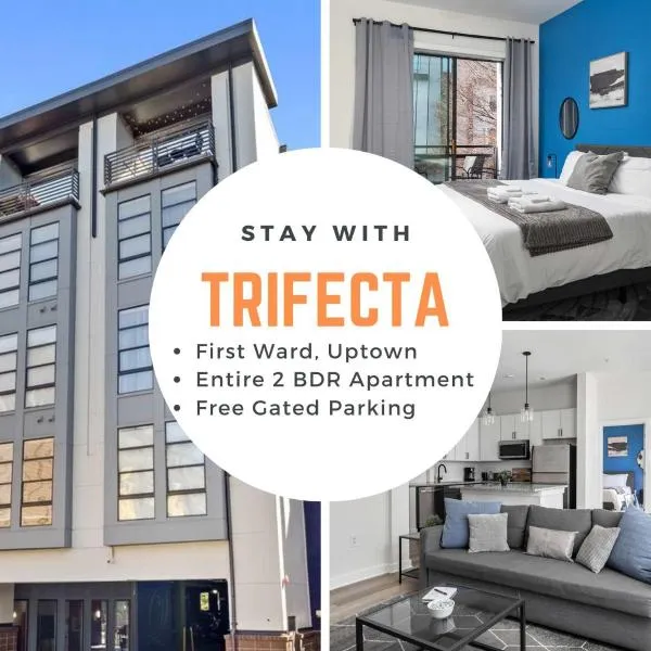 Modern Uptown 2BR Free Parking & Private Balcony, hotel in Charlotte