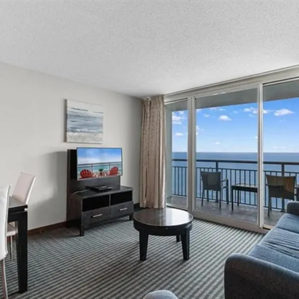Experience the ultimate beachfront lifestyle at Oceans One 1 Bdr, 16th or17th Fl，位于默特尔比奇的酒店