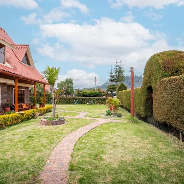 Country house with fireplace and mountain view, hôtel à Ubaté