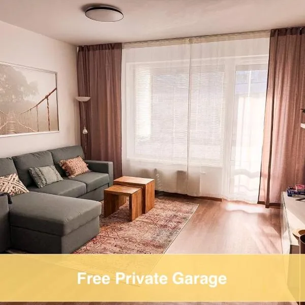 Apt 555 New & Fully Equipped with Free Garage, hotel in Bratislava