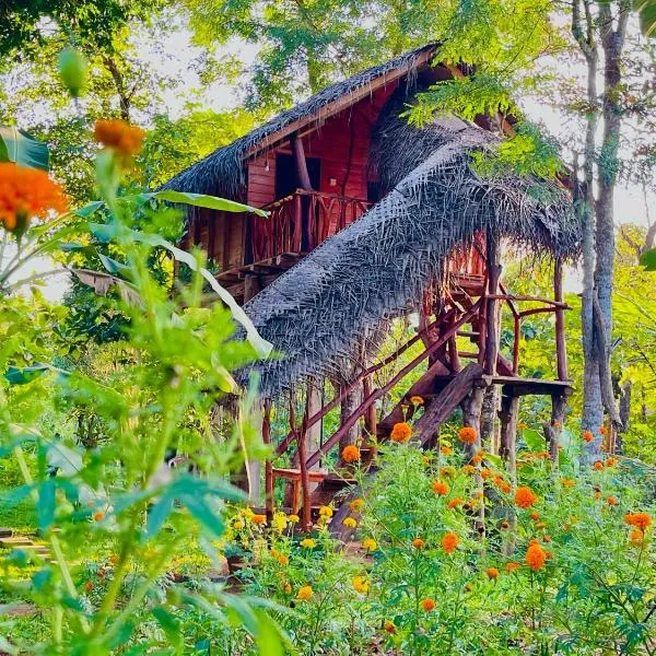 Green land tree house sigiriya, hotel en Sigiriya