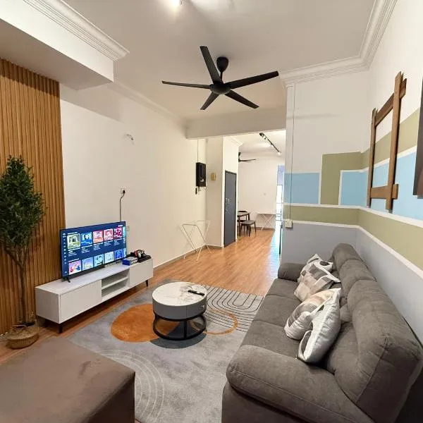 DeMUJI4 10Pax 3BR PS4, 1Min to ECM KCM, Netflix, hotel in Kuantan