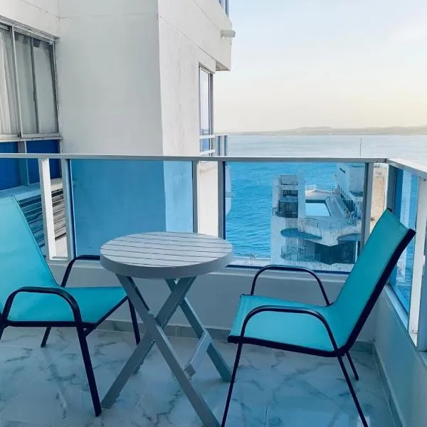 Lindo Apartamento en cartagena el laguito bocagrande con vista al mar, hotel in Cartagena de Indias