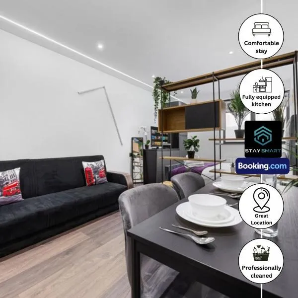 Stylish Studio Apt By Stay Smart Short Lets & Serviced Accommodation Woodstock With Free WiFi, מלון בלונדון