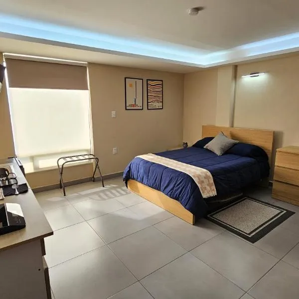 A08 Premium Suite WHITE Cocina Terraza Companies Work Teams 1-2 PAX, hotel u gradu Kuautitlan Iskali