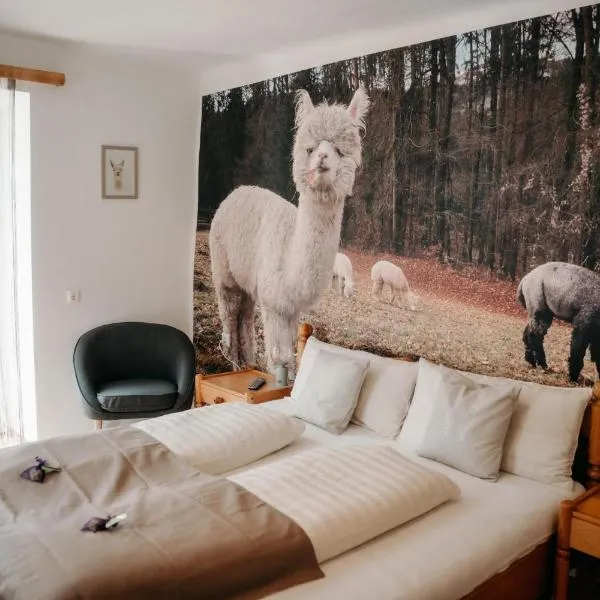 Alpakas, Lamas und Rentiere zum Grünen See, hotel v destinaci Grossdorf