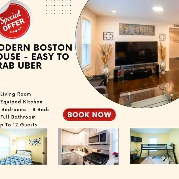 30-1 - 4BR Boston - Cozy Apt near Geneva Cliffs, hotel in Boston