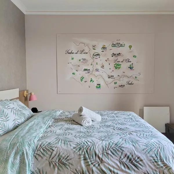 Gîte Belle vue au Gros Caillou, 13mn du Zoo de Beauval, hôtel à Saint-Romain-sur-Cher