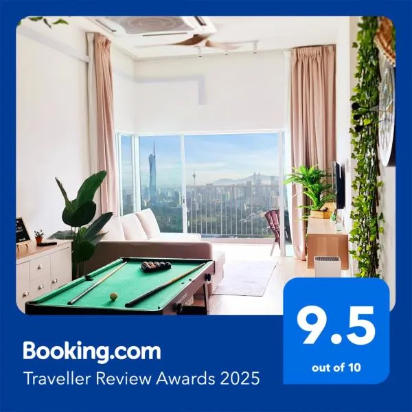 Mimi Cozy Homestay, 3R3B KLCC View with PLAYSTATION 4, NETFLIX, WiFi 6, Pool Table, Home Cinema, hotel in Kuala Lumpur