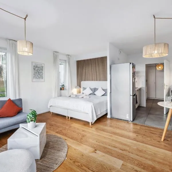 TRABER APARTMENTS Studio Kaffee Terrasse & Parken, hotelli Leipzigissä