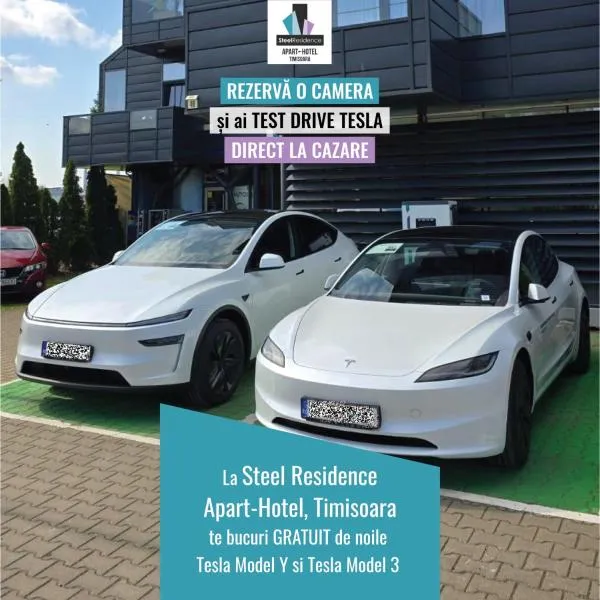 Apartments Steel Residence -Tesla Test Drive and 120 kW Supercharger, ξενοδοχείο στην Τιμισοάρα