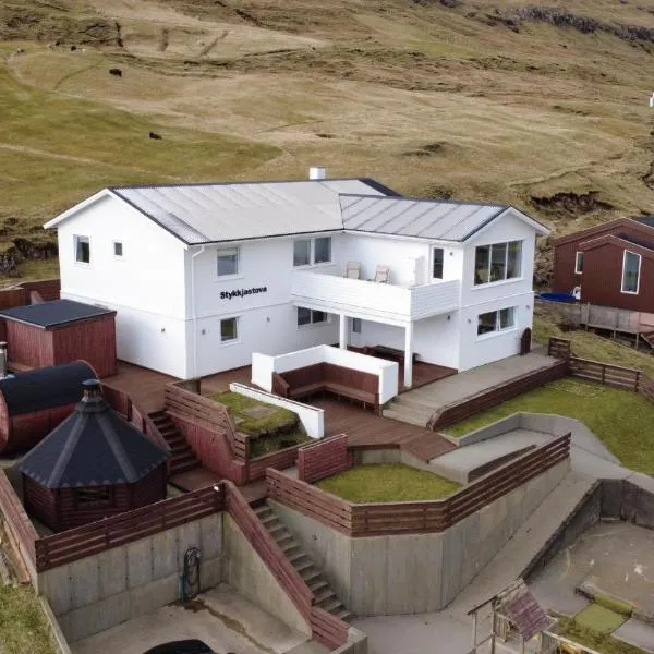 Stykkjastova - view and positioning, hotel di Kvívík