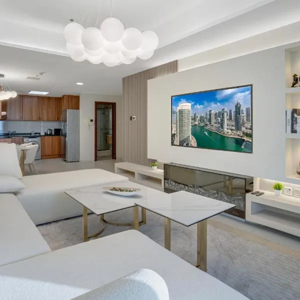 49 - Dubai Marina Sea View - High Floor Apartment - Princess Tower、ドバイのホテル