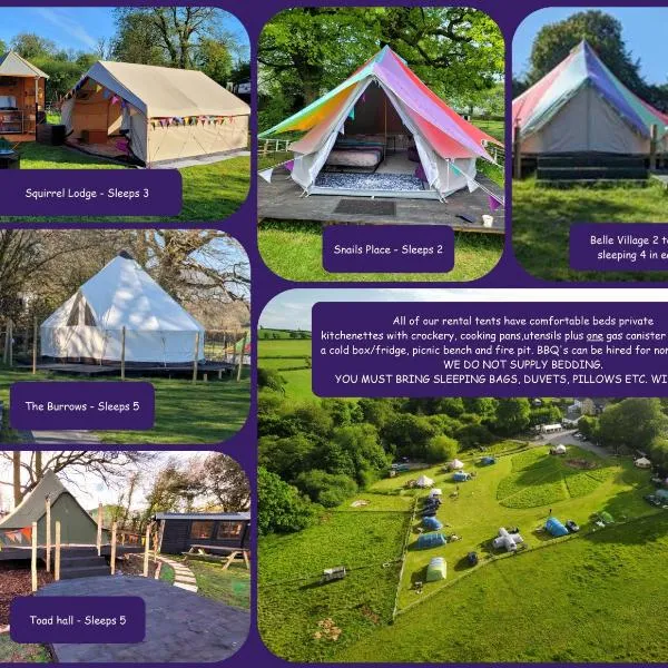 Unique Rental Tents on camping site All with private Kitchenettes & Comfy beds NO BEDDING SUPPLIED、ナーバースのホテル