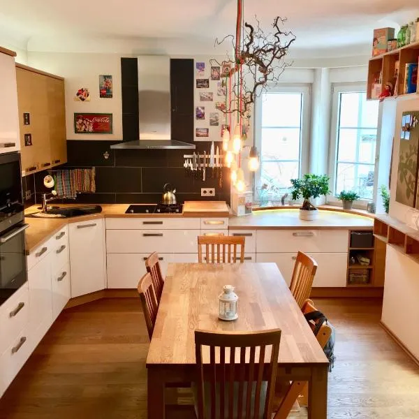 Top Wohnung in Stadtvilla mit Terrasse und Garten, hotel v Norimberku