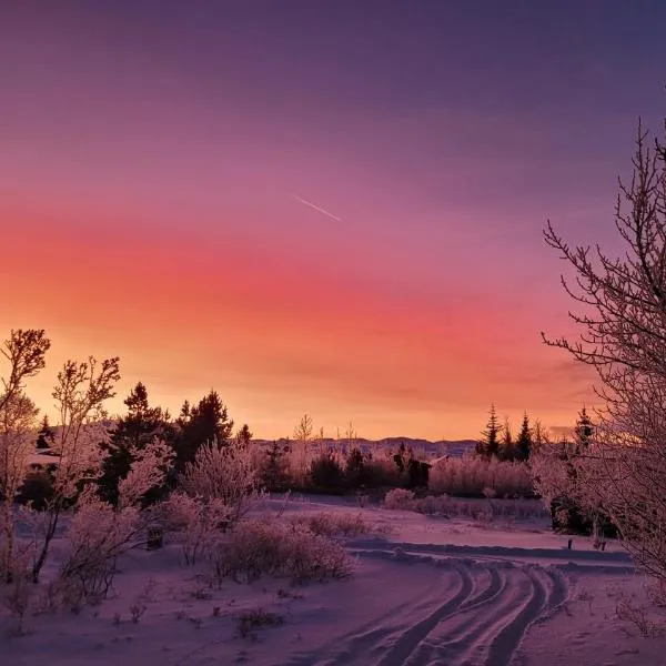 Thingvellir Lake Cottage, hotel v destinaci Veiðilundur