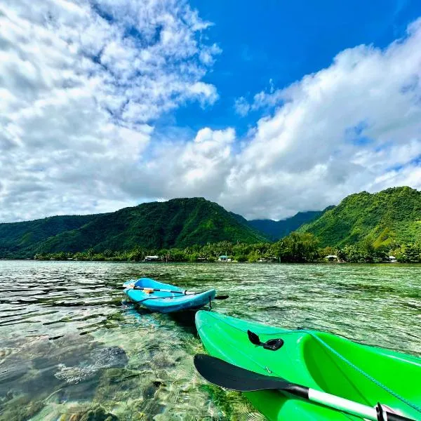 Teahupo'o Lodge Tahiti - Fare Terre et Mer - climatisé - canoe et paddle, hotel v destinaci Teahupoo