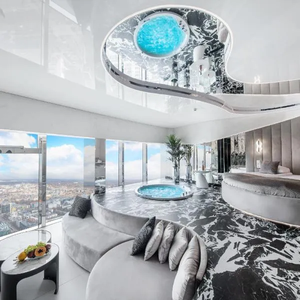 Apartamenty Sky Tower z Jakuzzi Przy Oknie, hotel ve Vratislavi