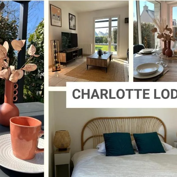 Charlotte Lodge-House 4 pers-wifi-parking-Dinard、ディナールのホテル