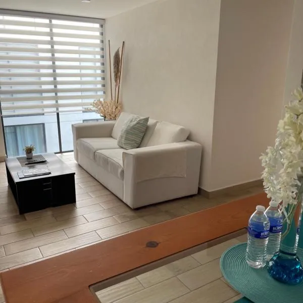 Departamento cerca Aeropuerto, Foro GNP, Autódromo – hotel w mieście Meksyk