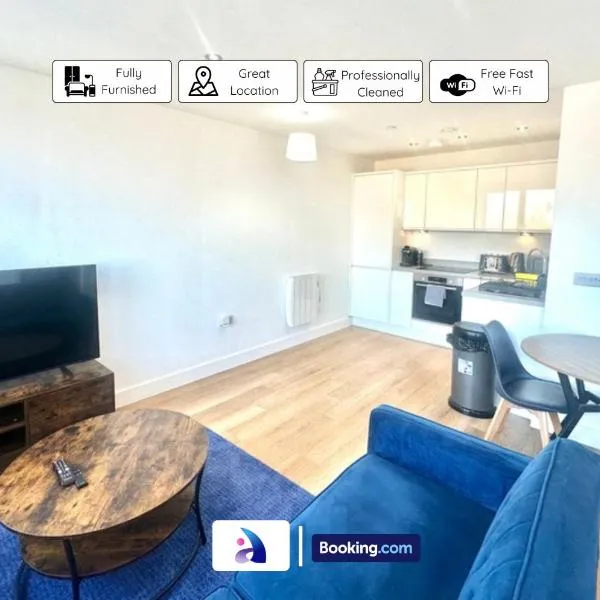 Viesnīca Modern Apartment By Avalora Short Lets & Serviced Accommodation Old Trafford With Free Parking, MCR Stadium - UA92 Mančestrā