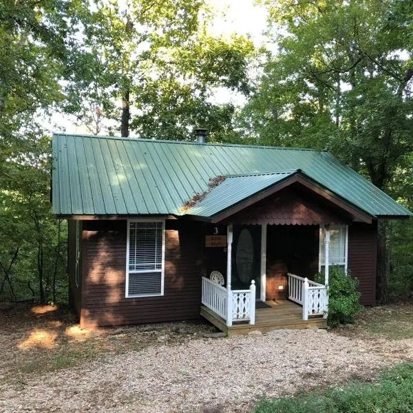 Ozark Spring Cabin Rock Bluff 03 King Bed Spa Tub, hotel in Eureka Springs