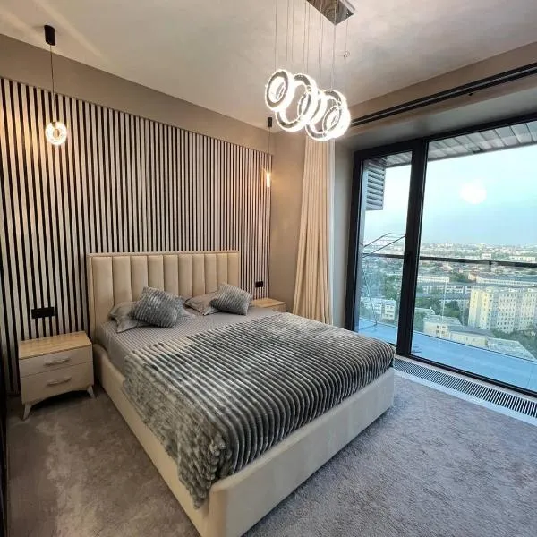 Luxury flat with a view of a city! 19th floor, hotell sihtkohas Tashkent