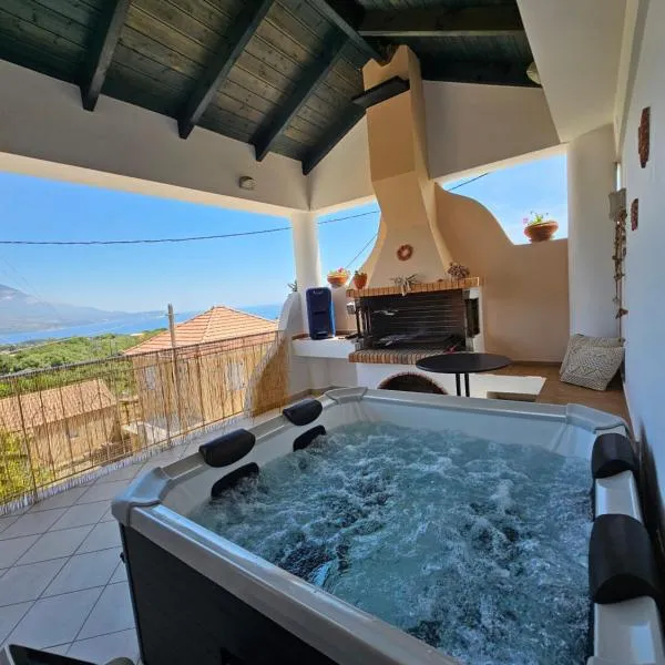 Marily's seaview suite with private JACUZZI and BBQ, hotel in Spartia