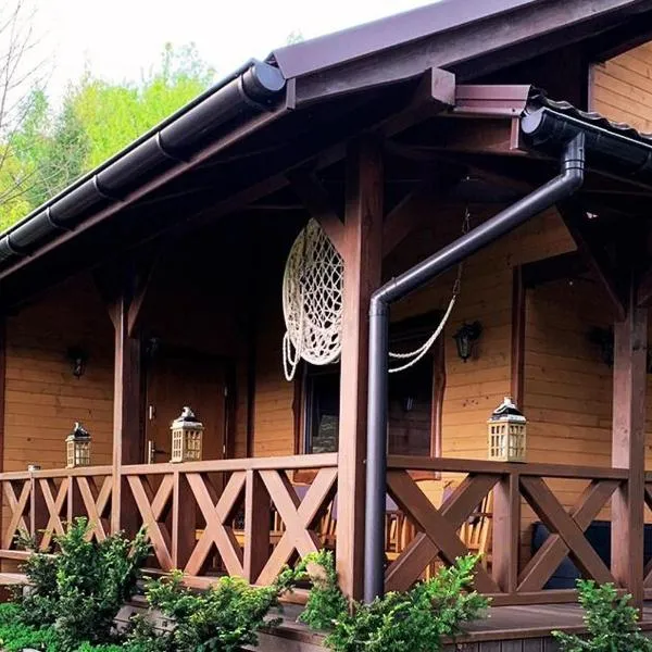 Domek Letniskowy Zielone Tarasy z Sauną i Jacuzzi, hôtel à Korczyna