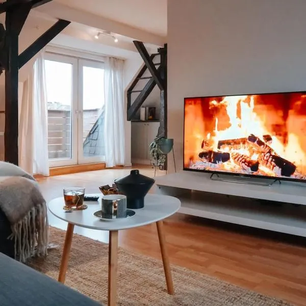 Rooftop-Apartment zentral gelegen in Düsseldorf, hotel in Düsseldorf