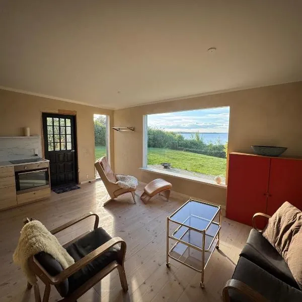 Cabin with spectactular seaview on Trelde Naes, hotel in Fredericia
