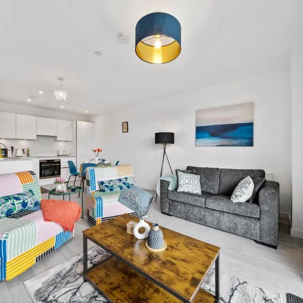 Stylish 1BR Flat in Hayes 4 Guests-5 Min to Heathrow#20 Min to Central London, hotel a Hayes