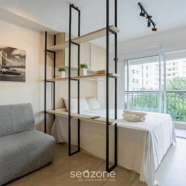 Precioso estudio a 400m del metro EATNR0205, hotel en São Paulo