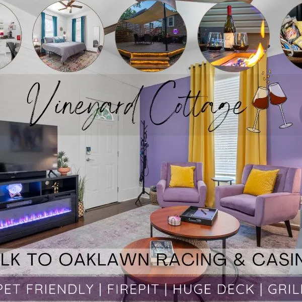 Vineyard Cottage-Pet Friendly & Walk to Oaklawn!, hotel in Hot Springs