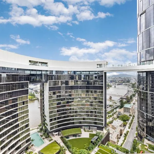 Sky Living & River Views in Queens Wharf Residences, hotel v destinaci Brisbane