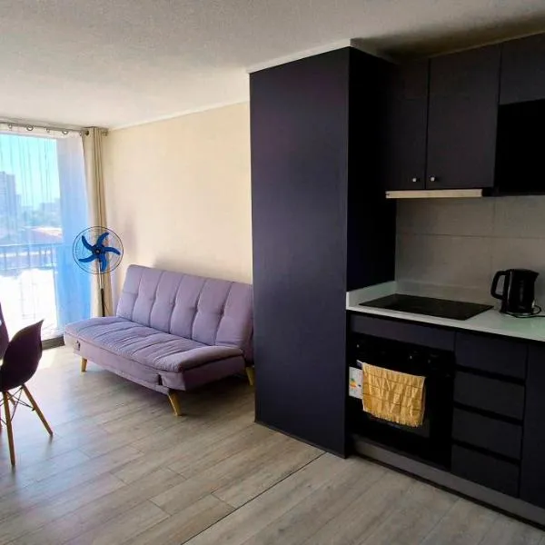 Moderno y Comodo Departamento en Ñuñoa 2D1B Piso 6, hotel in Santiago
