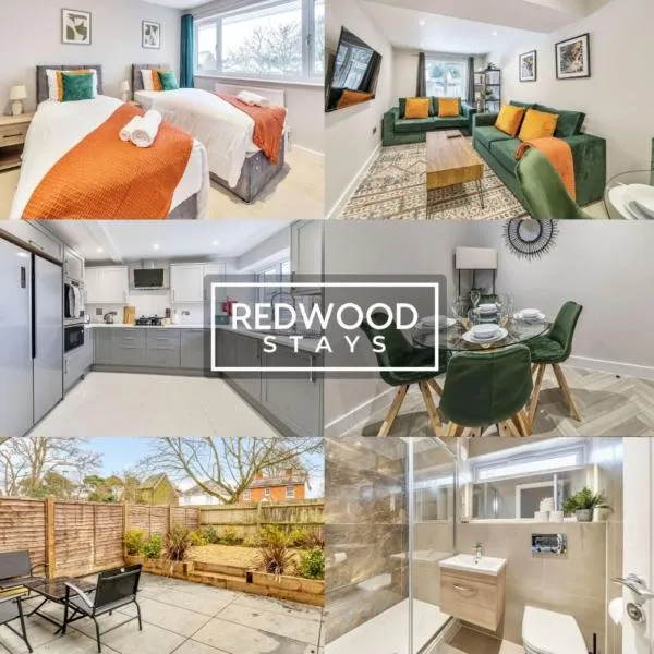 Huge 5 Bed 3 Bath House For Contractors & Families, 2X Free Parking, Free WiFi & Netflix By Redwood Stays, hotel in Farnborough