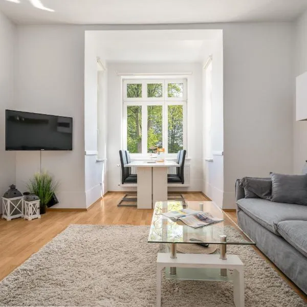 Viesnīca Ferienwohnung Strandgut mit Seeblick-Komfort, Terrasse und Garten in perfekter Lage pilsētā Malhova