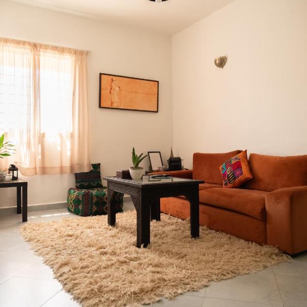 Serene 2 BR Apt Steps from Parks & Casa Finance City, Casablanca