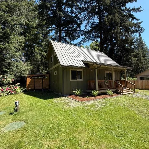 New - Cabin Minutes to Mt Rainier - EV, HotTub, 2 Queen and Twin, hotel in Ashford