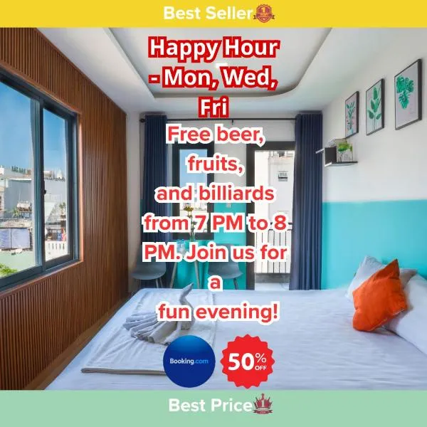 BOO BEACH Hostel , 24-Hour Reception & Free Billiards, ξενοδοχείο σε Da Nang