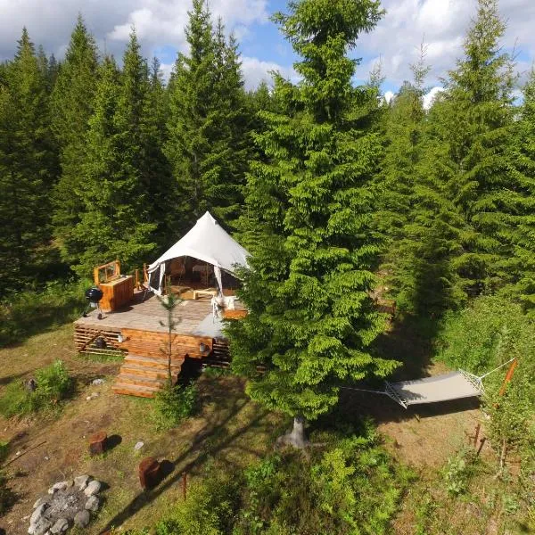 Glamping Tent with amazing view in the forest, hotel in Torsby
