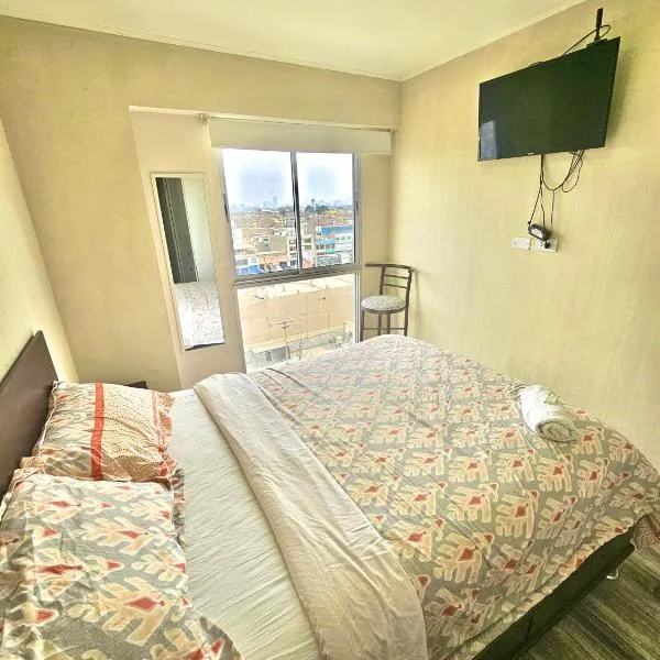 Dpto acogedor con terraza privada, hotel a Lima