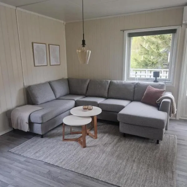 House with terrace and a big garden in centrum of Lyngseidet, hotel in Lyngseidet