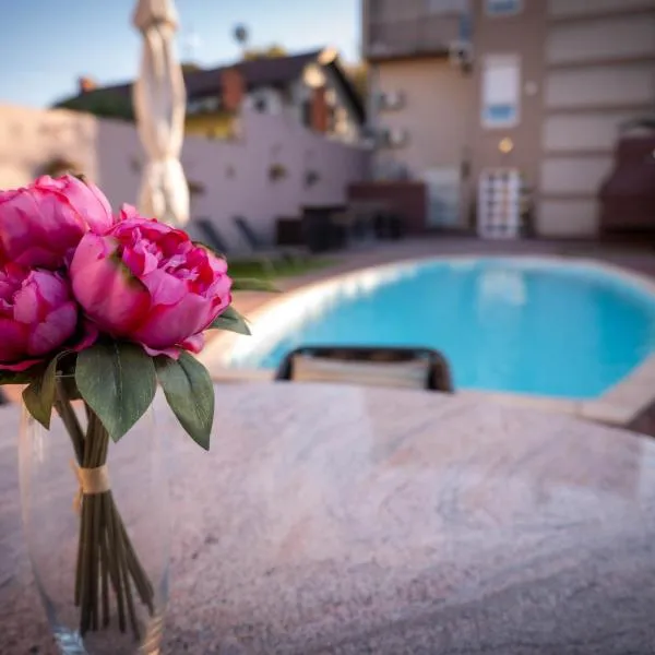 Penthouse Secret Rose with pool, jacuzzi, sauna, private garage, entry with pin 0-24h, hotel v destinaci Slavonski Brod
