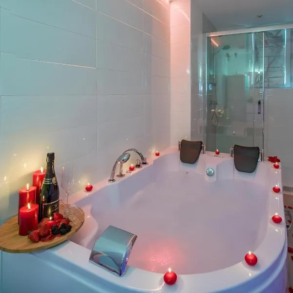 Balnéo hyper centre, Calme, Equipé, Proche gare, Wifi, hôtel à Troyes