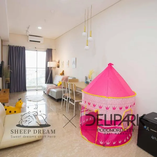 Delipark Mall 2 Bedrooms 1 Bathroom 4-6 Pax Lincoln Tower Level 17, Hotel in Medan