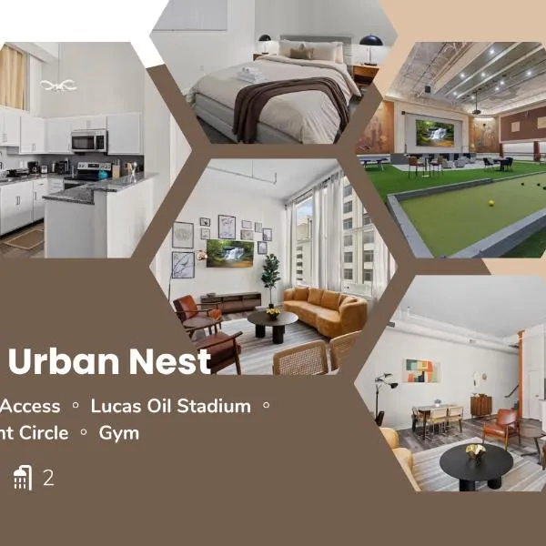 Indy Urban Nest - Sleeps 8 - Skywalk Access - Convention Center, hotel in Indianapolis